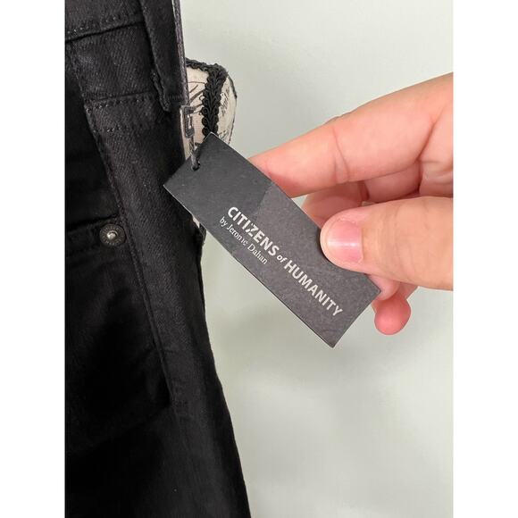 NWT Citizens of Humanity Rocket Highrise Skinny Black Jeans - Picture 6 of 10